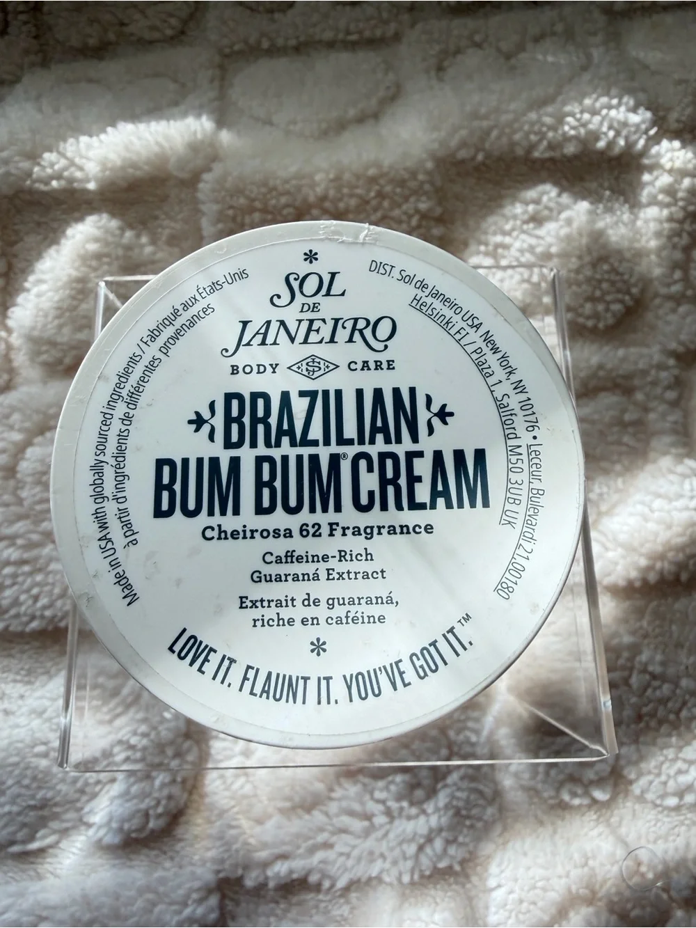 Sol de Janeiro Body Cream Jar in White and Amber